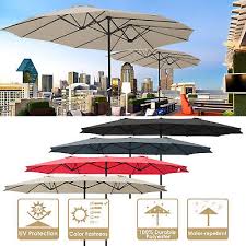 14ft Patio Twin Umbrella Double Sided