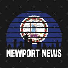 Newport News Virginia Va Group City Silhouette Flag