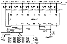Electronic vu meter circuit diagram using lm3914 / lm3915. Led Graph Circuits Nuts Volts Magazine