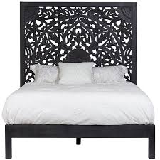 Bali Hand Carved Fl Queen Bed