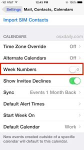 How To Show Week Numbers In Calendar For Iphone Ipad