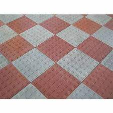 concrete gloss checker tiles thickness