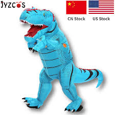 Jyzcos Adult Kid Inflatable Dinosaur Costume T Rex Costume
