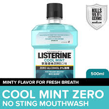 Listerine ultraclean® gum protection zero. Listerine Cool Mint Zero Mouthwash 500ml Shopee Philippines