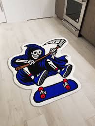 skateboard reaper ollie floor mat