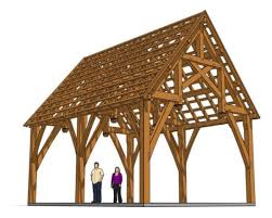 18x24 hammer beam truss plan timber