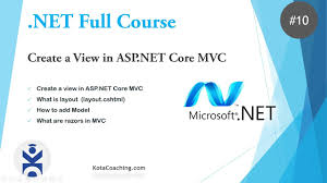 asp net core mvc create a view net