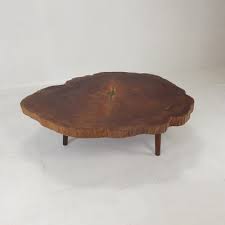 Large Tree Trunk Coffee Table 1970s