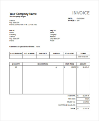 Invoice Example 22 Invoice Examples Samples In Excel Picci Invoice