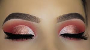 peachy eye makeup tutorial using 6