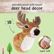 Whole Plush Deer Wall Mount Plush