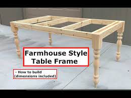 Farmhouse Table Frame Build Farmhouse