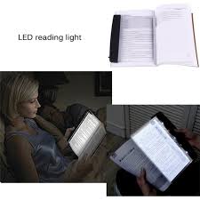 Creative Flat Plate Led Book Light Reading Night Light Portable Travel Essentials Unlimited Llc