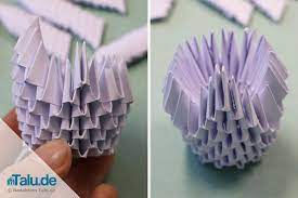 If you follow the tutorial, you can make your own origami mandala. Tangrami Schwan 3d Origami Schwan 3d Origami Origami Design