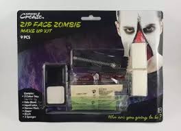 zip face zombie makeup kit 9 pcs