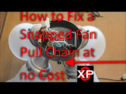 Fix A Snapped Fan Pull Chain At No Cost
