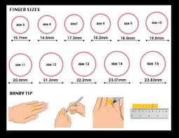 Gold Ring Size Chart In India Ring Size Chart Singapore