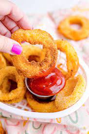 frozen onion rings in the air fryer