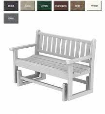 polywood traditional glider bench