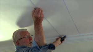 How to Install Embossed Ceiling Tiles - YouTube