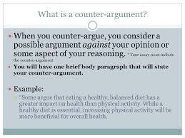 Counter Argument Example    Argument Argument   Persuasive     SP ZOZ   ukowo A passage of text with highlighted sections