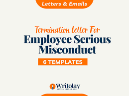 serious misconduct termination of