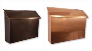 Large Flush Mount Copper Mailbox Wall