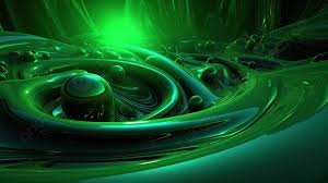 green swirling waters background 3d