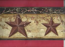 Primitive wallpaper border is a 1000x1000 hd wallpaper picture for your desktop, tablet or smartphone. Wallpaper Border Stars Silver Country Americana Patriotic Barn New Primitive Home Garden Patterer Home Improvement