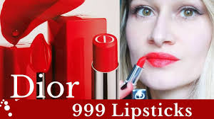 dior 999 three diffe lipsticks