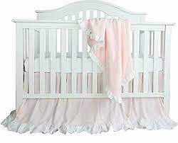 blush c pink ruffle crib bedding