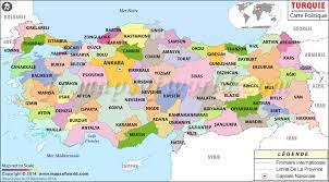 Plan et carte de turquie avec pays et frontières. Carte Turquie Carte De La Turquie
