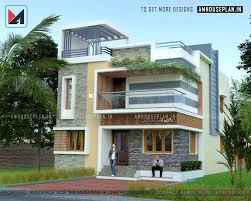 indian modern house plan and elevation