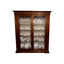 Vintage Wooden Display Cabinet With
