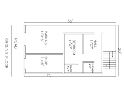 20 X 40 West Facing House Plan For Self