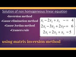 Solving Linear Equation Using Matrix