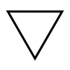 inverted triangle symbol copy and