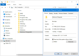 is windows10upgrade folder in windows