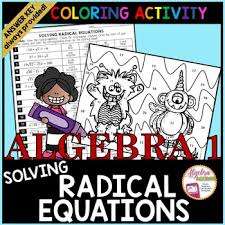 Solving Radical Equations Coloring Activity