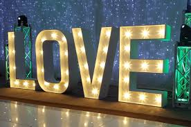 Illuminated Light Up Letters Starlight Events South Wales