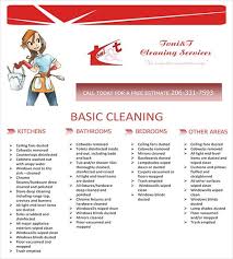 house cleaning flyer templates in word