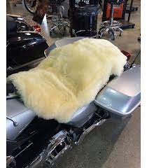 Shorn Wool Sheepskin Motorcycle Seat