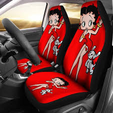 Betty Boop And Dog Car Seat Covers