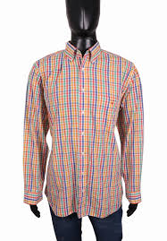 Details About Gant Mens Shirt Regular Fit Epaulets Checks Size Xl