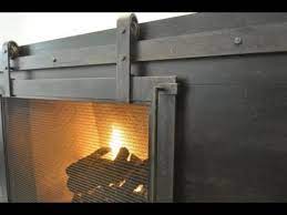 Fire Place Cover Barn Door