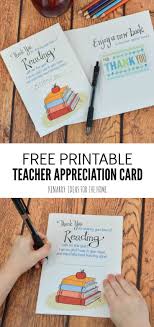 Check out our teacher appreciation gift printable selection for the very best in unique or custom, handmade pieces from our prints . Say Thank You To Your Child S Teacher With This Free Printable Teacher Appreci Teacher Appreciation Printables Teacher Appreciation Cards Reading Teacher Gifts