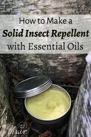 homemade solid insect repellent