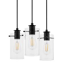 Light Matte Black Pendant Hanging Light