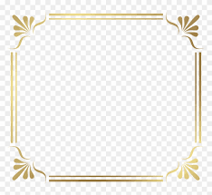 gold border frame file clipart