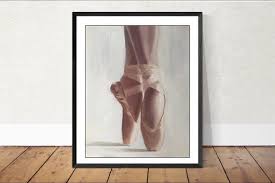 Ballet Shoes Painting Wall Art Canvas